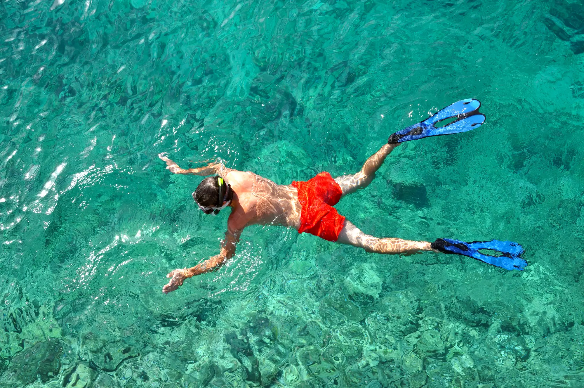 Snorkelling in the Indian Ocean off the coast of Kenya’s Diani Beach - by Wasafiri Destinations